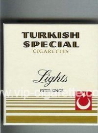 Turkish Special Lights cigarettes wide flat hard box