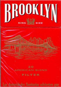 Brooklyn red cigarettes American Blend filter France