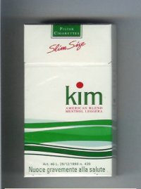 Kim American Blend Menthol Leggera 100s cigarettes hard box