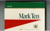 Mark Ten Filter 25 cigarettes wide flat hard box
