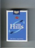Hills blue and white cigarettes soft box