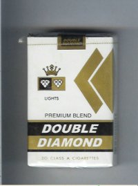 Double Diamond Premium Blend Lights cigarettes soft box