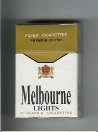 Melbourne Lights Premium Blend cigarettes hard box