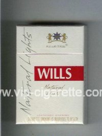 Wills Natural Lights cigarettes hard box