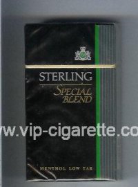 Sterling Special Blend Menthol 100s cigarettes hard box