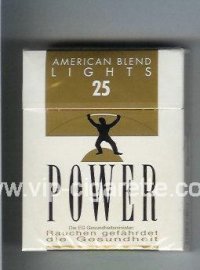 Power American Blend Lights 25 cigarettes hard box