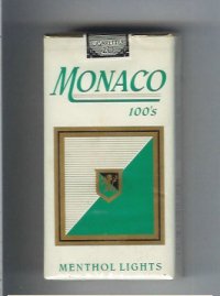 Monaco Menthol Lights 100s Cigarettes soft box