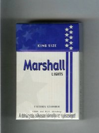 Marshall Lights cigarettes hard box