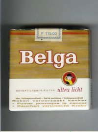 Belga cigaretrtes Ultra Licht gold whit soft box