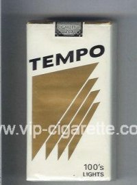 Tempo 100s Lights cigarettes soft box