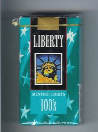 Liberty Menthol Lights 100s cigarettes soft box