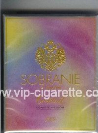 Sobranie of London Coctail 100s cigarettes wide flat hard box