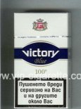 Victory Blue 100s cigarettes hard box