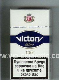 Victory Blue 100s cigarettes hard box Victory Blue 100s cigarettes hard box