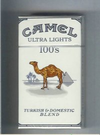 Camel Ultra Lights Turkish Domestic Blend 100s cigarettes long size hard box