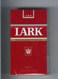 Lark Premium Quality Tobaccos 100s Charcoal Filter red cigarettes hard box Lark Premium Quality Tobaccos 100s Charcoal Filter red cigarettes hard box