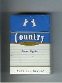 Country Super Lights American Blend cigarettes