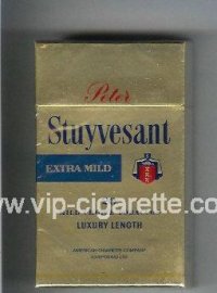 Peter Stuyvesant Extra Mild 100s gold cigarettes hard box