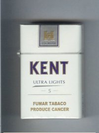 Kent USA Blend Ultra Lights 5 cigarettes hard box