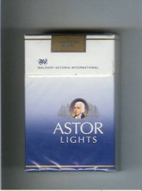Astor Lights cigarettes Waldorf Astoria International American Blend cigarettes