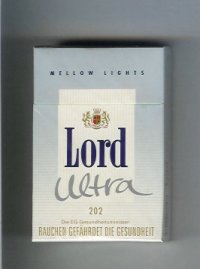 Lord Ultra 202 Mellow Lights cigarettes hard box