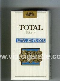 Total De Luxe Ultra Lights 100s cigarettes soft box