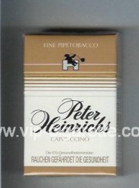 Peter Heinrichs Cappuccino Fine Pipetobacco cigarettes hard box