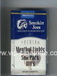 Smokin Joes Premium Menthol Lights Soft Pack 100s cigarettes soft box