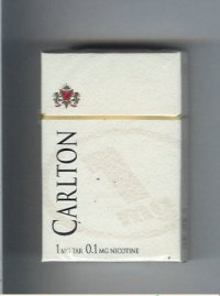 Carlton 1mg tar cigarettes hard box