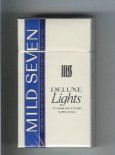 Mild Seven Deluxe Lights Distinctively Smooth 100s cigarettes hard box