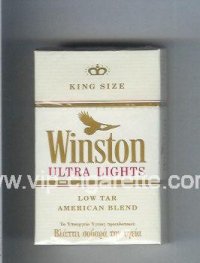Winston Ultra Lights cigarettes hard box