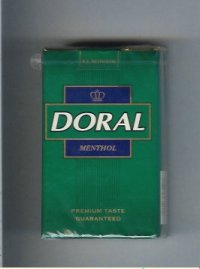 Doral Premium Taste Guaranteed Menthol cigarettes soft box Doral Premium Taste Guaranteed Menthol cigarettes soft box