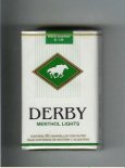 Derby Menthol Lights cigarettes soft box