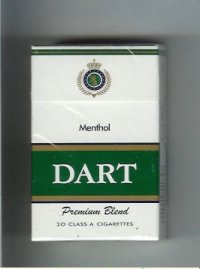 Dart Premium Blend Menthol cigarettes hard box