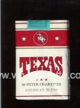 Texas American Blend cigarettes white and red soft box Texas American Blend cigarettes white and red soft box