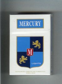 Mercury Lights cigarettes hard box