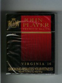 John Player Premium Blend Virginia 16 35s cigarettes hard box