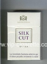 Silk Cut Ultra cigarettes white and white hard box
