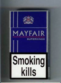 Mayfair Super Kings 100s cigarettes hard box