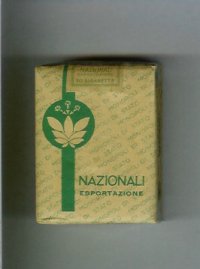 Nazionali Esportazione grey and green cigarettes soft box
