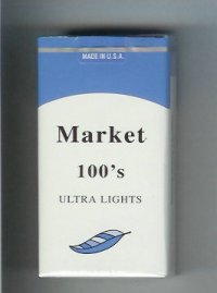 Market Ultra Lights cigarettes soft box