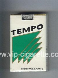 Tempo Menthol Lights cigarettes soft box