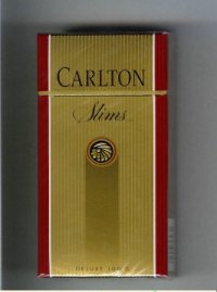 Carlton Slims 100s cigarettes Filter gold Carlton Slims 100s cigarettes Filter gold