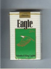 Eagle 20s Menthol King Lights cigarettes soft box