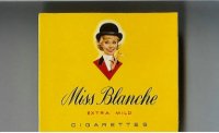 Miss Blanche Extra Mild cigarettes wide flat hard box