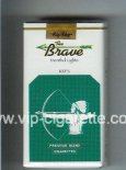 The Brave Menthol Lights 100s Premium Blend cigarettes soft box