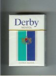 Derby Menthol Extra Suave cigarettes hard box