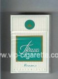 Prima Lyuks Multifiltr Mentol white and green cigarettes hard box Prima Lyuks Multifiltr Mentol white and green cigarettes hard box