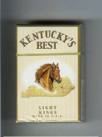 Kentucky's Best Light cigarettes hard box