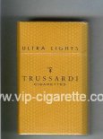 Trussardi Ultra Lights 100s cigarettes brown hard box Trussardi Ultra Lights 100s cigarettes brown hard box